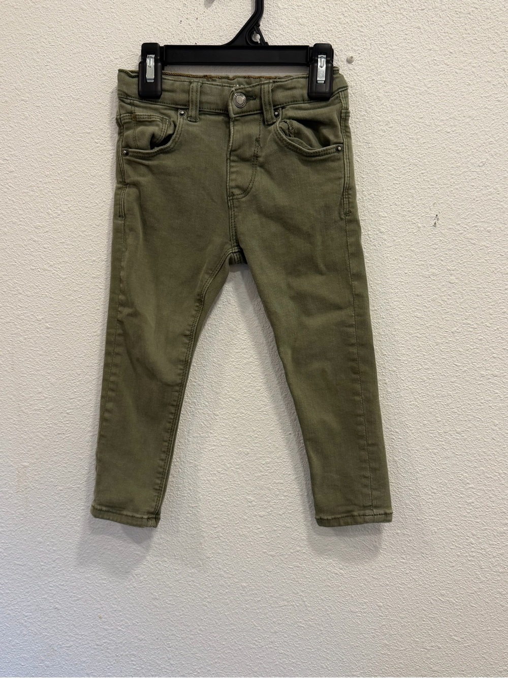 Zara Kids Olive Green Slim Jeans